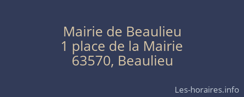 Mairie de Beaulieu