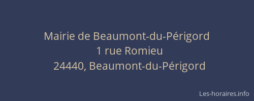 Mairie de Beaumont-du-Périgord