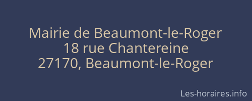 Mairie de Beaumont-le-Roger