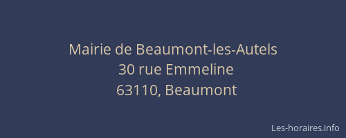 Mairie de Beaumont-les-Autels