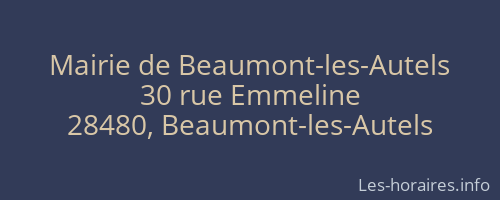 Mairie de Beaumont-les-Autels