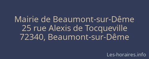 Mairie de Beaumont-sur-Dême