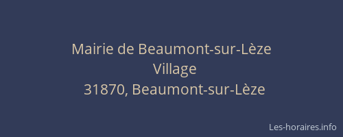 Mairie de Beaumont-sur-Lèze