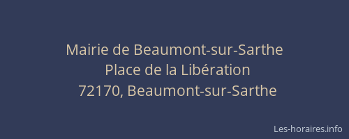 Mairie de Beaumont-sur-Sarthe