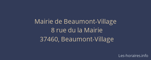 Mairie de Beaumont-Village