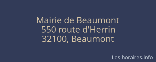 Mairie de Beaumont