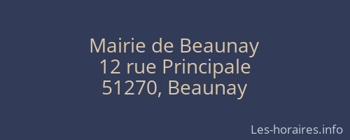 Mairie de Beaunay