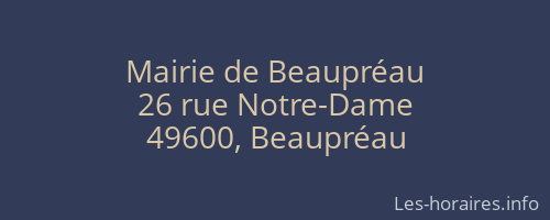 Mairie de Beaupréau
