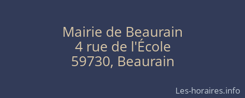 Mairie de Beaurain