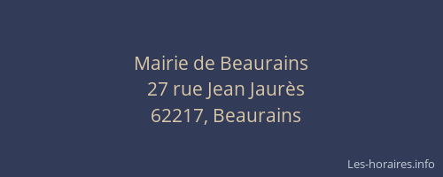 Mairie de Beaurains