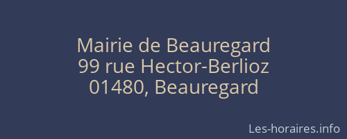 Mairie de Beauregard