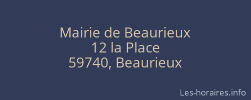 Mairie de Beaurieux
