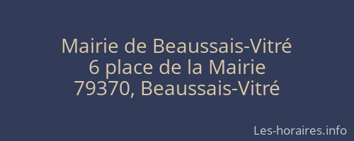Mairie de Beaussais-Vitré