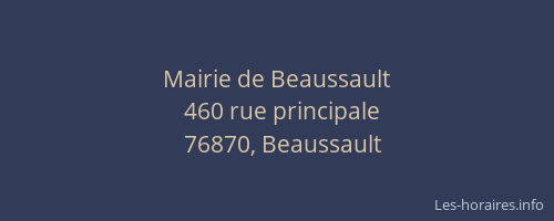 Mairie de Beaussault