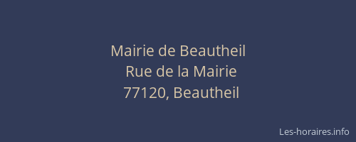 Mairie de Beautheil