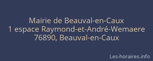 Mairie de Beauval-en-Caux