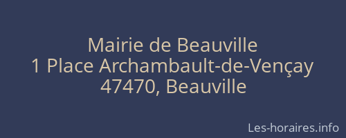Mairie de Beauville