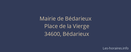 Mairie de Bédarieux