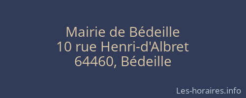 Mairie de Bédeille
