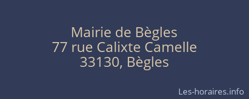 Mairie de Bègles