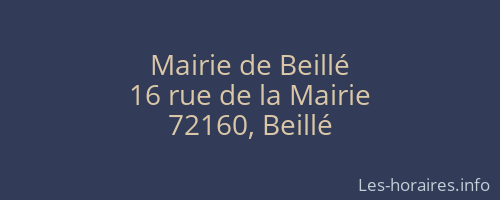 Mairie de Beillé
