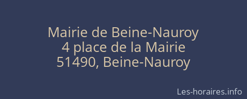 Mairie de Beine-Nauroy