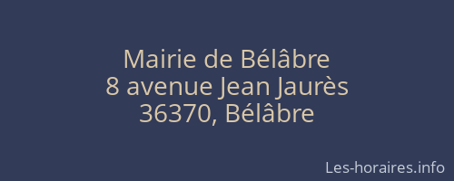 Mairie de Bélâbre