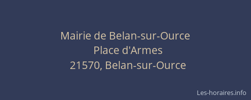 Mairie de Belan-sur-Ource