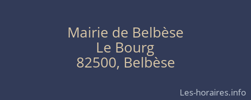 Mairie de Belbèse