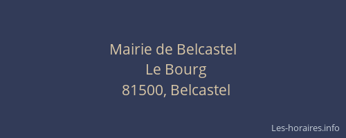 Mairie de Belcastel