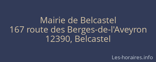 Mairie de Belcastel