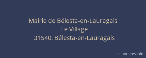 Mairie de Bélesta-en-Lauragais