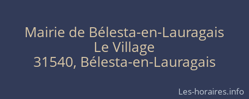 Mairie de Bélesta-en-Lauragais