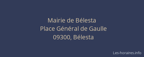 Mairie de Bélesta