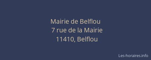 Mairie de Belflou