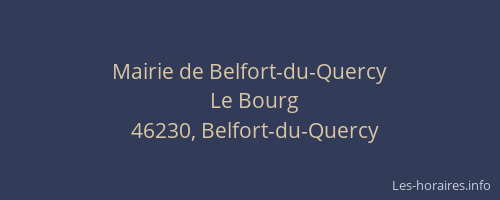 Mairie de Belfort-du-Quercy