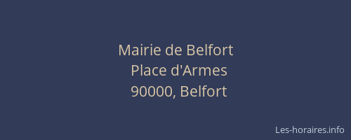 Mairie de Belfort