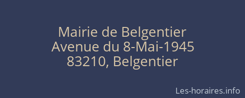 Mairie de Belgentier