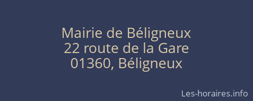 Mairie de Béligneux