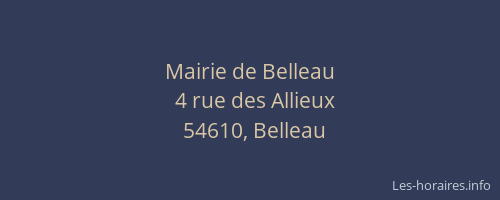 Mairie de Belleau