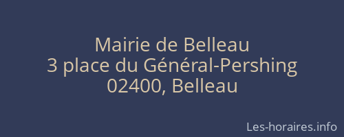 Mairie de Belleau