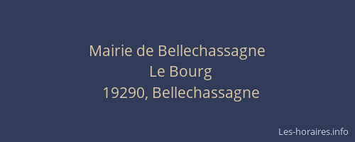 Mairie de Bellechassagne