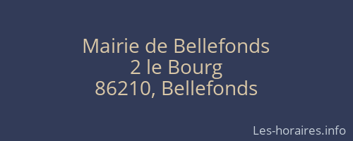 Mairie de Bellefonds