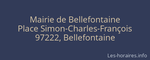 Mairie de Bellefontaine