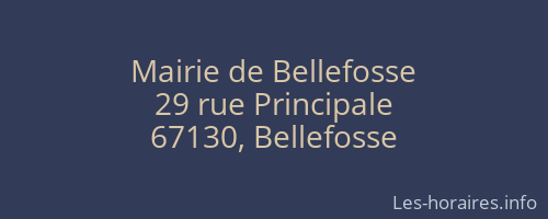 Mairie de Bellefosse
