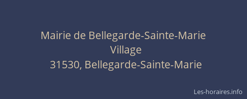 Mairie de Bellegarde-Sainte-Marie