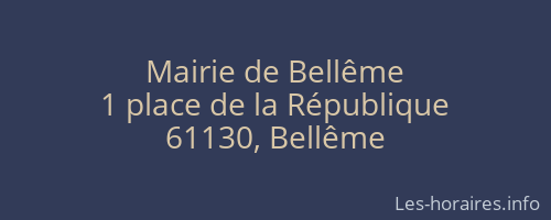 Mairie de Bellême