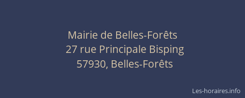Mairie de Belles-For&ecirc;ts
