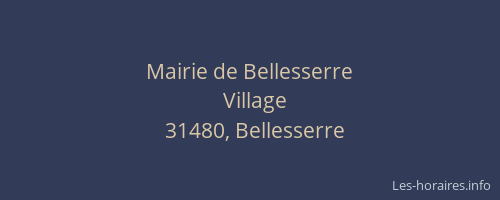 Mairie de Bellesserre