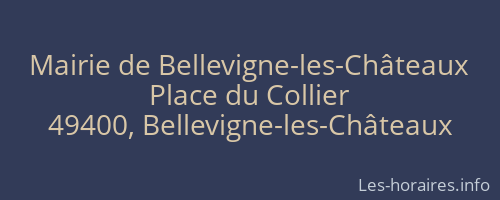 Mairie de Bellevigne-les-Châteaux